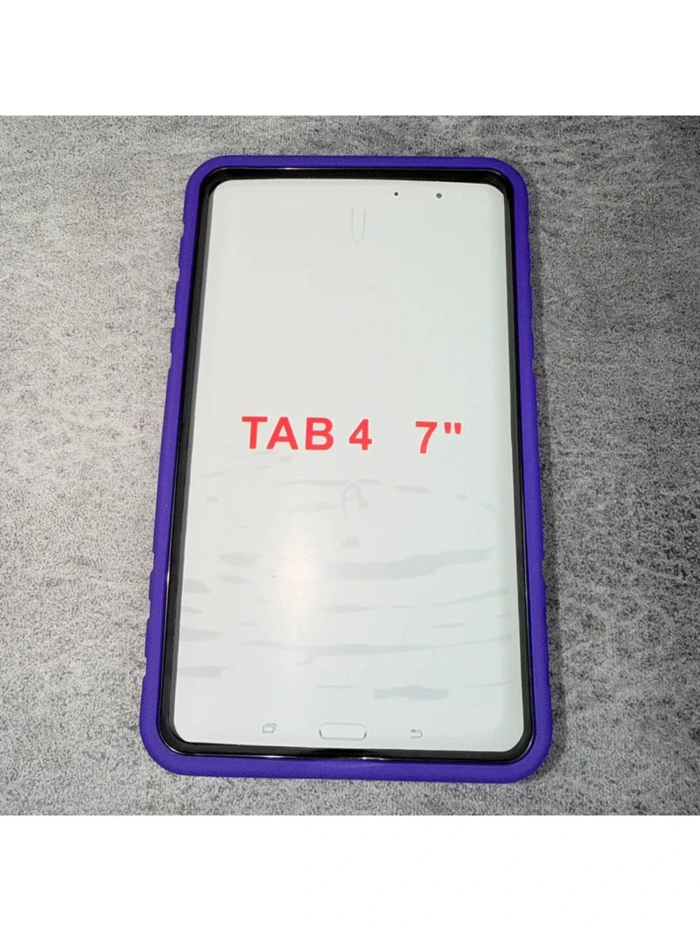 New Samsung Galaxy Tablet 4 7” Purple Black Heavy Duty Protective Case
